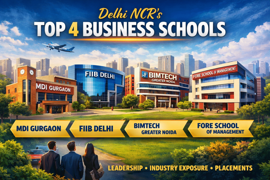 Delhi NCR Top 4 Business Schools