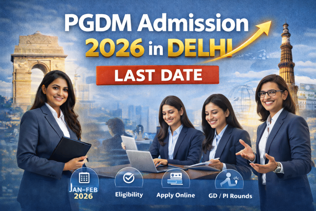 PGDM Admission 2026 in Delhi last date