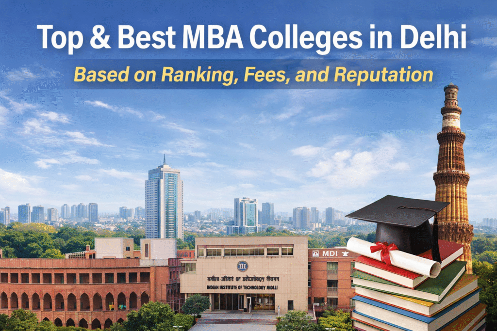 Top & Best MBA Colleges in Delhi Based on Ranking, Fees, and Reputation